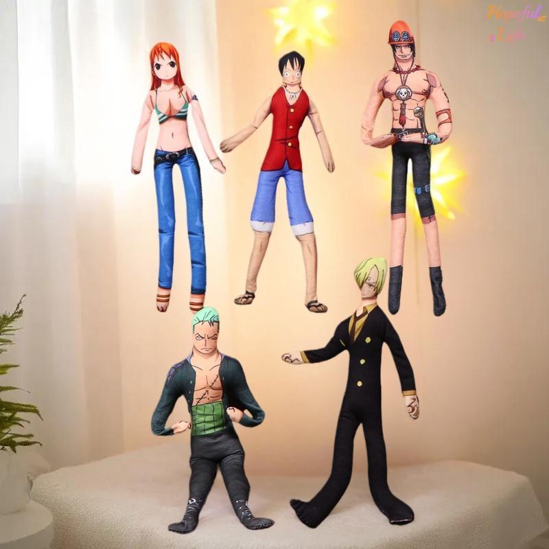 [HLS] One Piece อะนิเมะรูปคอสเพลย์ตุ๊กตา Luffy Zoro Nami Sanji คอสเพลย์ตุ๊กตาผ้าฝ้าย Twistable รูปร่