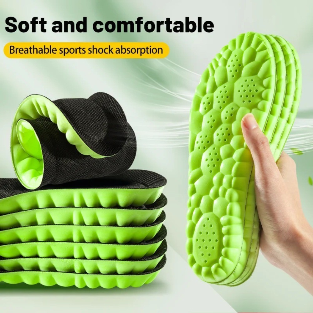 1 คู่ Arch Support Insoles เบาะนุ่มคุณภาพสูง, แทรกยางยืดดูดซับแรงกระแทกสําหรับกีฬาและของใช้ประจําวัน