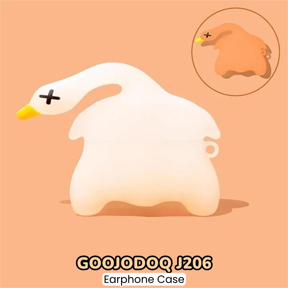ขายร้อนสําหรับ GOOJODOQ J206 Casing Case Soft Silicone Headphone Case Couple Cute Cartoon NO.8