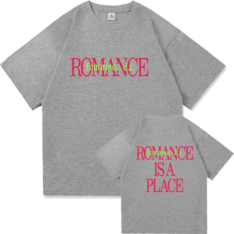 เสื้อยืด Fontaines D.C. Romance ในโลกยุคใหม่ เสื้อผ้าผู้ชายผู้หญิง เสื้อยืดฮาราจูกุ เสื้อยืดคุณภาพสู