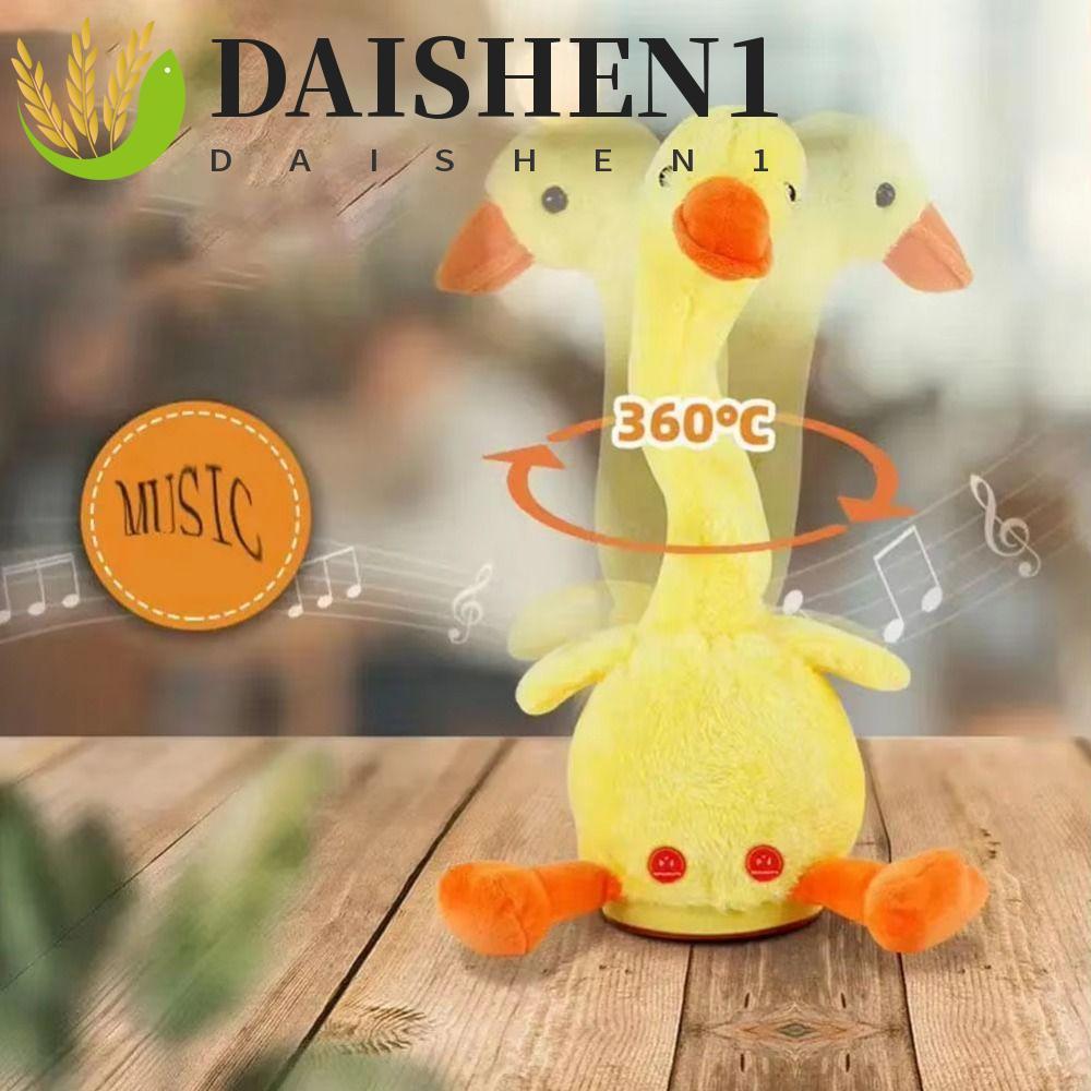 ดาเซน1 ของเล่นตุ๊กตาไฟฟ้าเป็ดเต้นรํา พูดคุย ร้องเพลงซ้ํา บันทึกเสียงภาษาอังกฤษ ของเล่นเด็ก