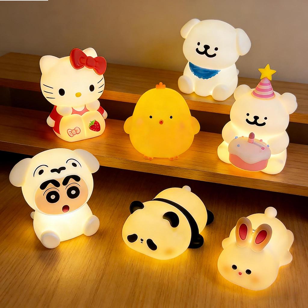 ตกแต่งไฟกลางคืนน่ารักแพนด้าโคมไฟตั้งโต๊ะวันสตรีของขวัญวันวาเลนไทน์