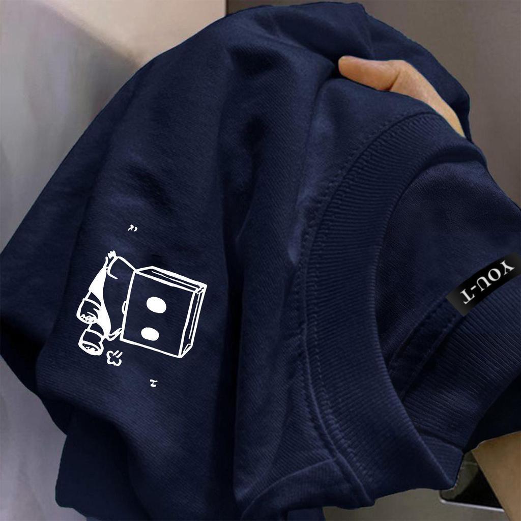 【My-T】🚀เสื้อผู้ชาย สตรีทแฟชั่น สกรีนลาย"Box"1 ผ้านิ่ม OVERSIZE แฟชั่น ผ้าฝ้าย สไตล์เกาหลี【COD】