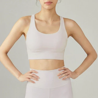OLALA LEISURE ชุดชั้นในสําหรับการเล่นโยคะและฟิตเนส กันกระแทก ลื่นไหล สีนู้ด