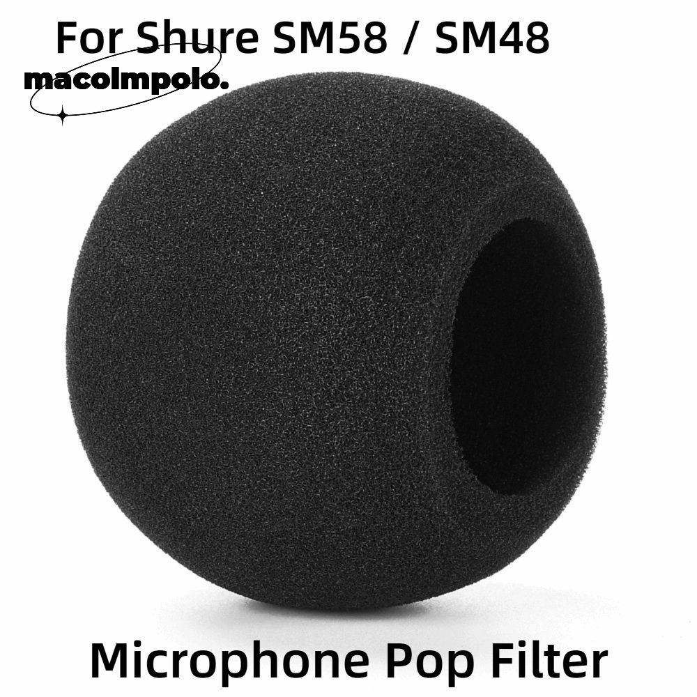 SHOUUY 1 ชิ้นไมโครโฟน, Flocked ฟองน้ําโฟมเปลี่ยน Mic กระจก, Professional Windproof Pop Filter สําหรับ Shure SM7B / SM7dB สตูดิโอการบันทึก