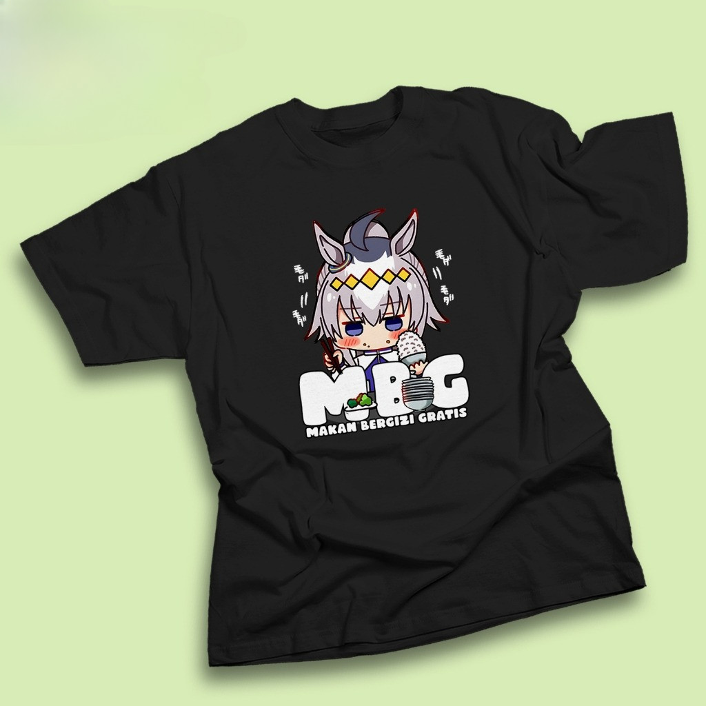 OGURI CAP UMAMUSUME MBG เสื้อยืดผู้ชายผู้ใหญ่ Unisex หวีผ้าฝ้ายเสื้อยืดด้านบน | PL OFC