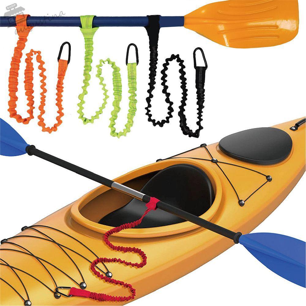 AUGUSTINA Kayak Rod Lanyard ปรับ Kayak อุปกรณ์เสริมตกปลา Rod Tie เชือกความปลอดภัยตะขอยืดหยุ่น Kayak 