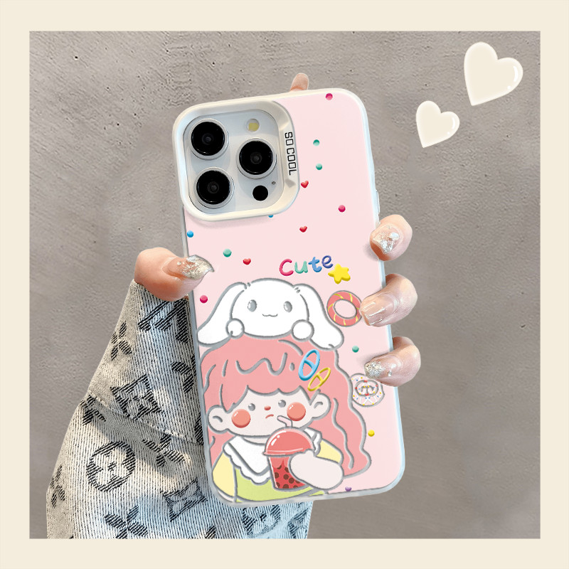 นมชาสาวคู่สําหรับVivo Y17 Y12 Y12S Y30 Y7S Y50 Y100 V23E V23 V25 V27 V29 X60 X70 X80 X90 X100 X200 X