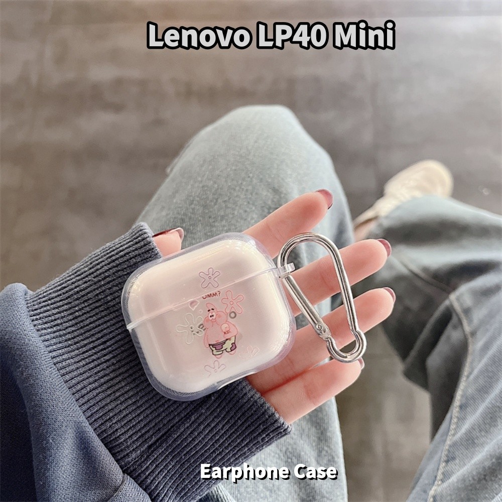 ที่กําหนดเองสําหรับ Lenovo LP40 Mini Case การ์ตูนสร้างสรรค์ซิลิโคนอ่อนนุ่มหูฟังกรณีปลอกฝาครอบ