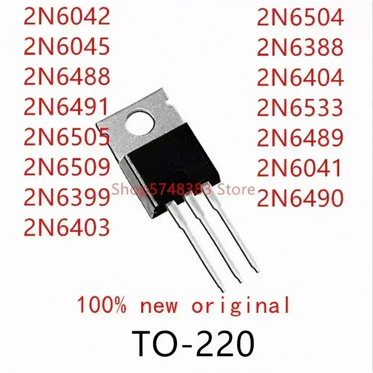 1-5 ชิ้น 2N6042 2N6045 2N6488 2N6491 2N6505 2N6509 2N6399 2N6403 2N6504 2N6388 2N6404 2N6533 2N60 2N