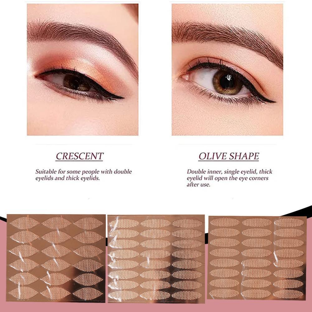 สติ๊กเกอร์ตาสองชั้นลูกไม้ที่มองไม่เห็นธรรมชาติ Double Eyelid O6e9 เทป C9k9