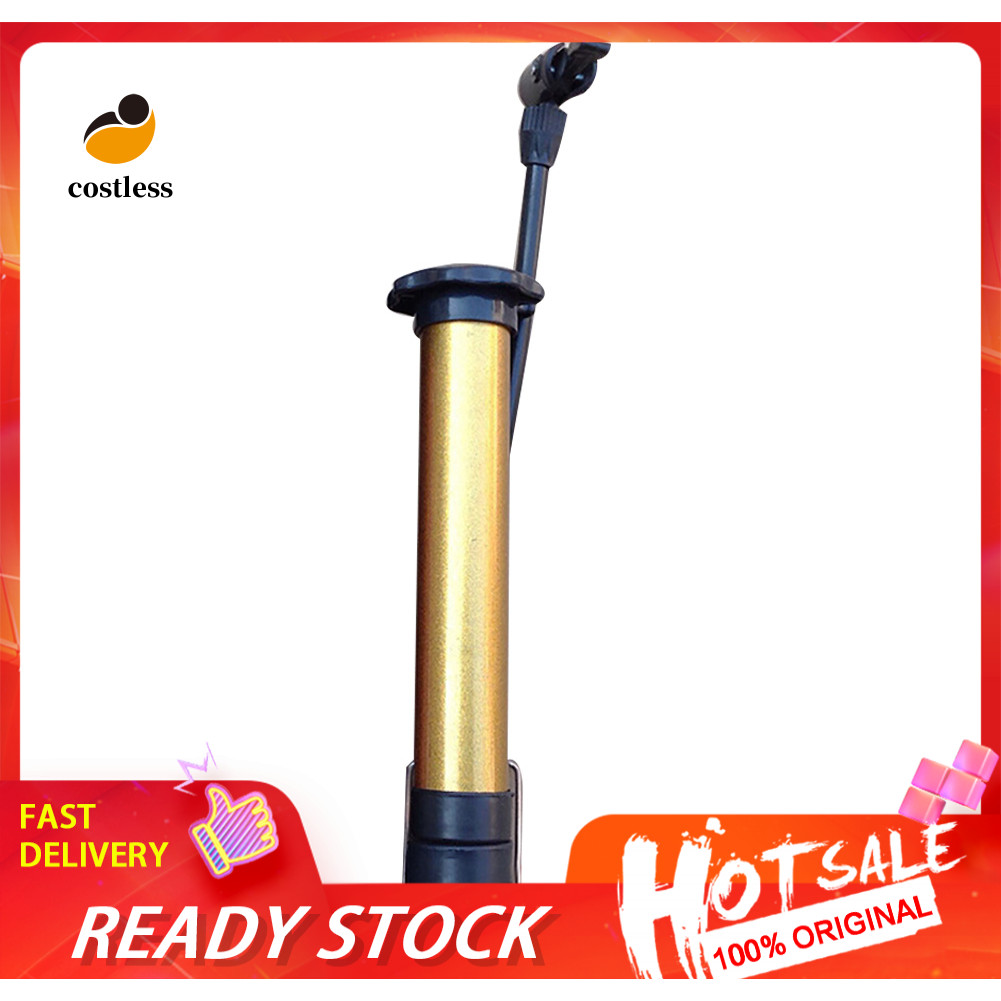 <cotless> แบบพกพาแรงดันสูง Bycycle ยางบาสเกตบอลฟุตบอลคู่มือปั๊มลม Inflator