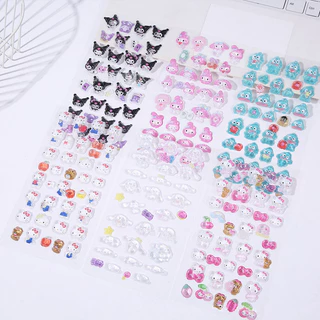 GeeToy น่ารัก 3D เพชรนูนสติกเกอร์การ์ตูนสําหรับสาว DIY ตกแต่งคู่มือความงามบรรเทาสติกเกอร์ของขวัญสําหรับเด็ก