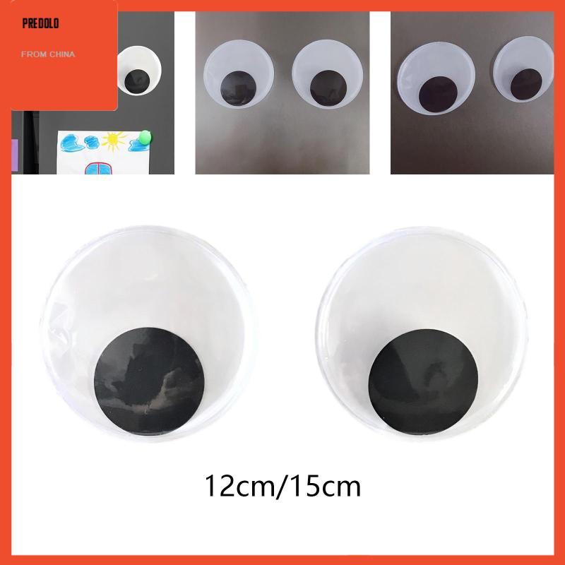 [Predolo] Wiggly Eyes Self Black 3D Effect Decorative Stick Moving Eyes กาวตาสําหรับตู้เย็นตุ๊กตาศิล