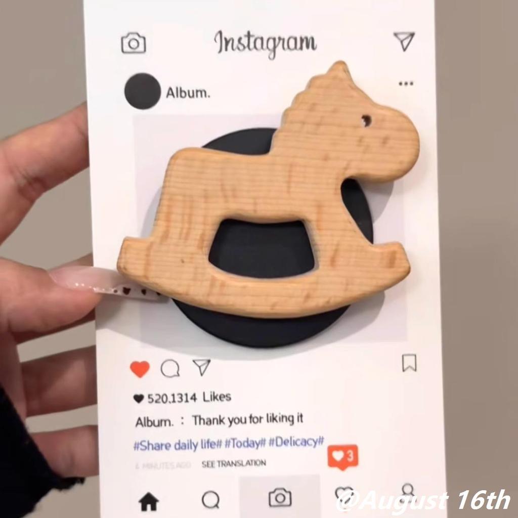 วงเล็บแม่เหล็ก giptok แม่เหล็ก ที่ไม่ซ้ํากันสร้างสรรค์ลายไม้ในวัยเด็กโทรจันวงเล็บแม่เหล็กเหมาะสําหรั