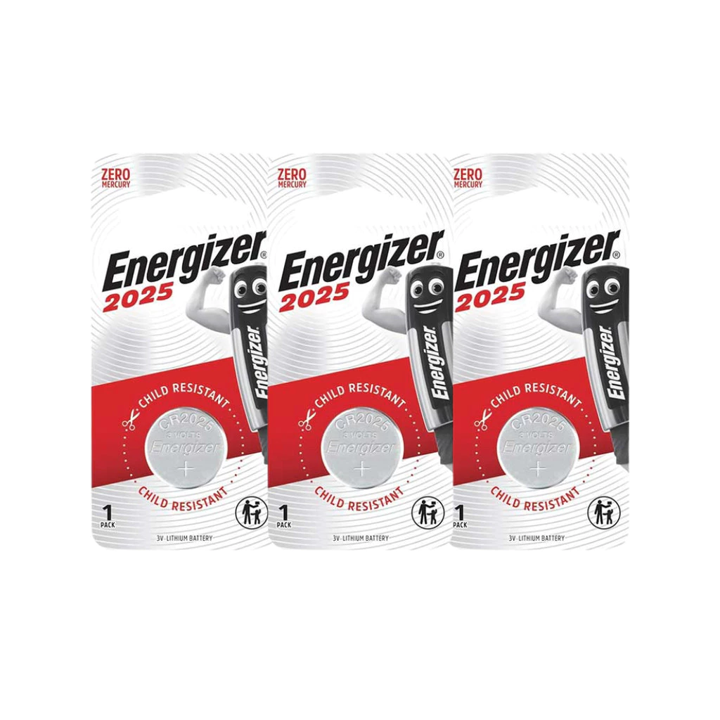 (แพ็ก1 x3) ถ่านกระดุมลิเธียม Energizer CR2025 แพ็ก 1 ENERGIZER LITHIUM ECR 2025 BS1 PACK1 x3