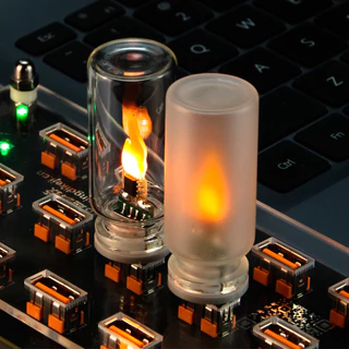 รถตกแต่งภายในรถ Ambient โคมไฟ Night Light สําหรับวันหยุดตกแต่งบ้านอัตโนมัติ 5V USB Led แฟลชเทียนหลอดไฟ