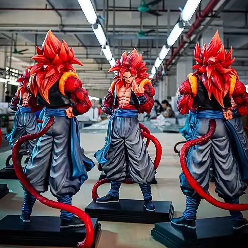 Jt รูปปั้น Dragon Ball Gogeta อะนิเมะรูป Super Saiyan 4 Gogeta SSJ4 34 ซม.Pvc Action Figurine Collec