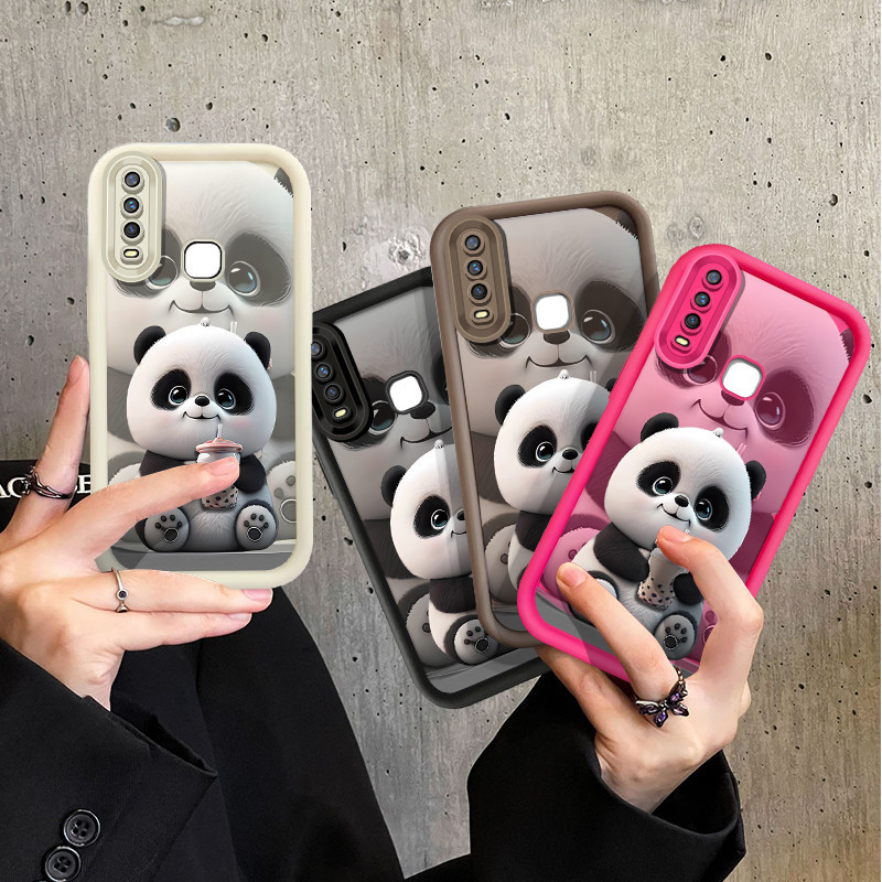เคสโทรศัพท์แพนด้าน่ารักสําหรับ VIVO V9 V9 Youth V11i Protector กันกระแทก Soft TPU ปลอกฝาครอบ