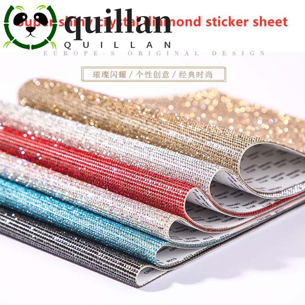 QUILLAN Gem Stickers หลากสี DIY Glitter สติ๊กเกอร์แต่งรถ