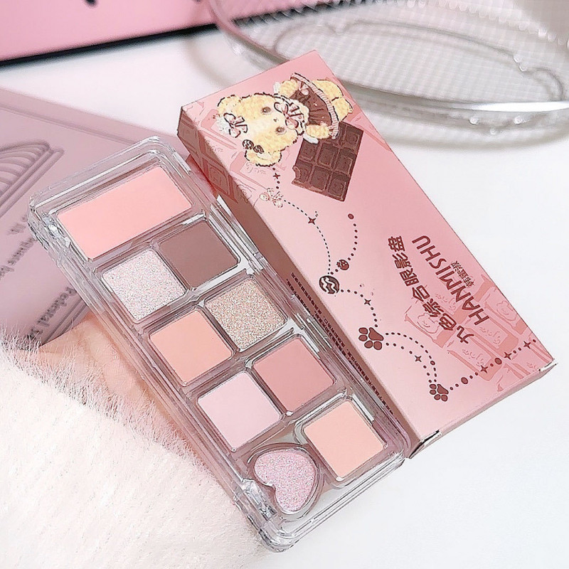 ฮันมิชู พาเลทอายแชโดว์ ความอิ่มตัวต่ํา Earth Tone Pearl Matte Orange Brown Palette