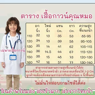 ส่งของเร็วมากกก ชุดหมอเด็ก ชุดกาวน์เด็ก ชุดหมอเด็ก ต้นทางส่งจากไทยจ้าา