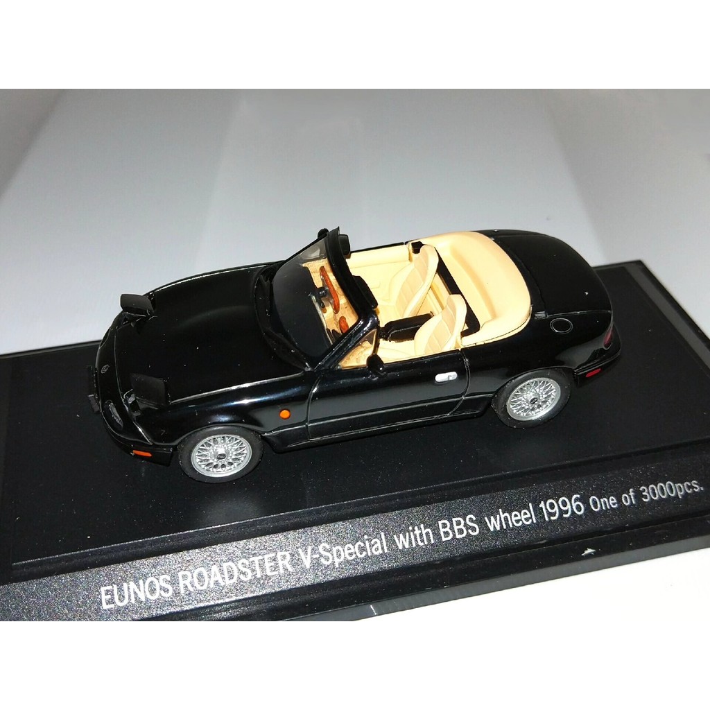 [สต๊อกพร้อม] 1/43 Ebbro Mazda MX5/EUNOS ROADSTER V-Special/Miata BBS Wheel Hub Special Edition Cute 