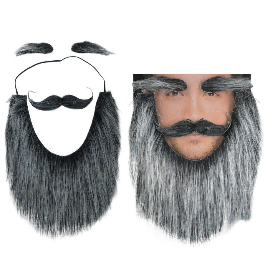 สไตล์อเมริกันสไตล์อเมริกันสําหรับผู้ชายและผู้หญิงเป็นหนึ่งตัวตายสําหรับเคราคิ้วเคราปลอมตลกสําหรับผู้