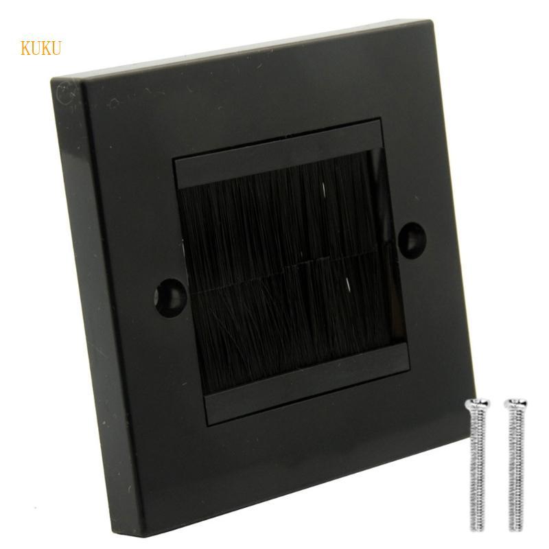 KU* Brush Wall Plate Panel Wall Socket for HDTV Home Theater Systems