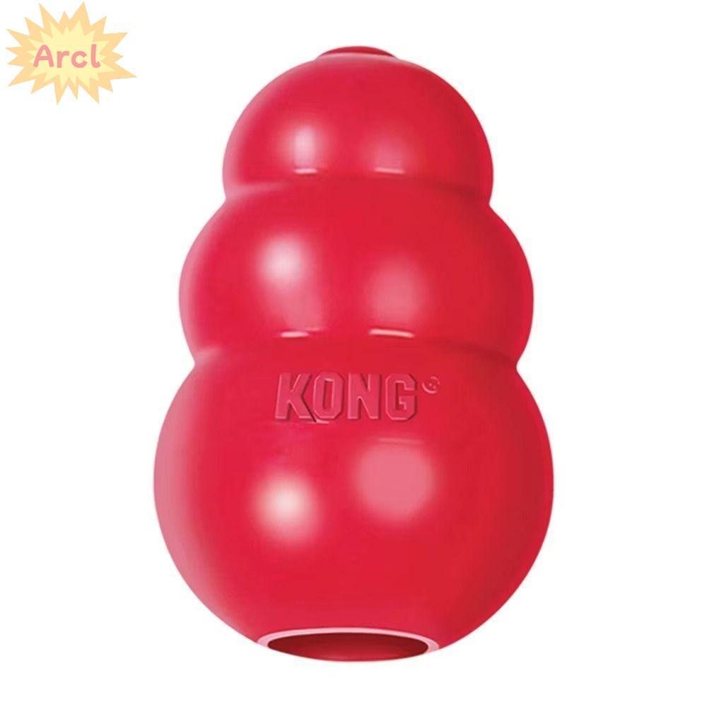 ของเล่นสุนัข ARCL Kong, ของเล่นลูกสุนัขคลาสสิก Kong ที่ทนทาน, ยางหลายขนาดของเล่นเคี้ยวที่ทนทาน