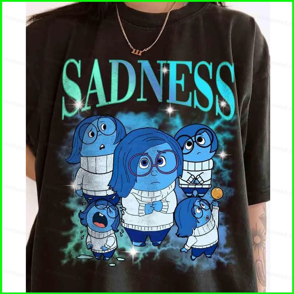 เสื้อยืดแขนสั้น Inside Out ลาย Sadness, Envy, Anxiety และ Bing Bong
