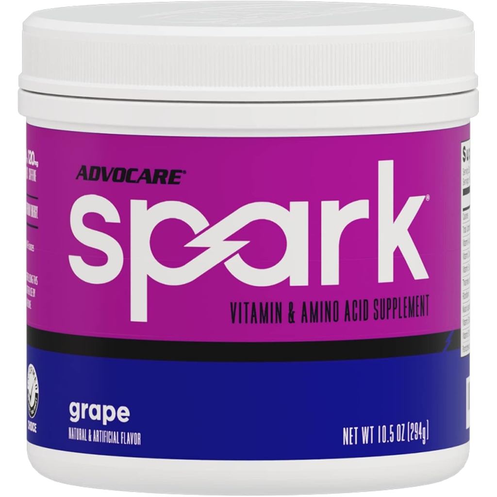AdvoCare Spark อาหารเสริมวิตามินและกรดอะมิโน -- Focus & Energy Drink Powder Mix, ประกอบด้วยวิตามิน A