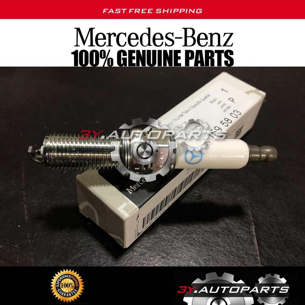 ของแท้ New Bazn A0041595803 (@1 ชิ้น) หัวเทียนอิริเดียม/PLKR7B8E เหมาะสําหรับ Benz benzM272/271