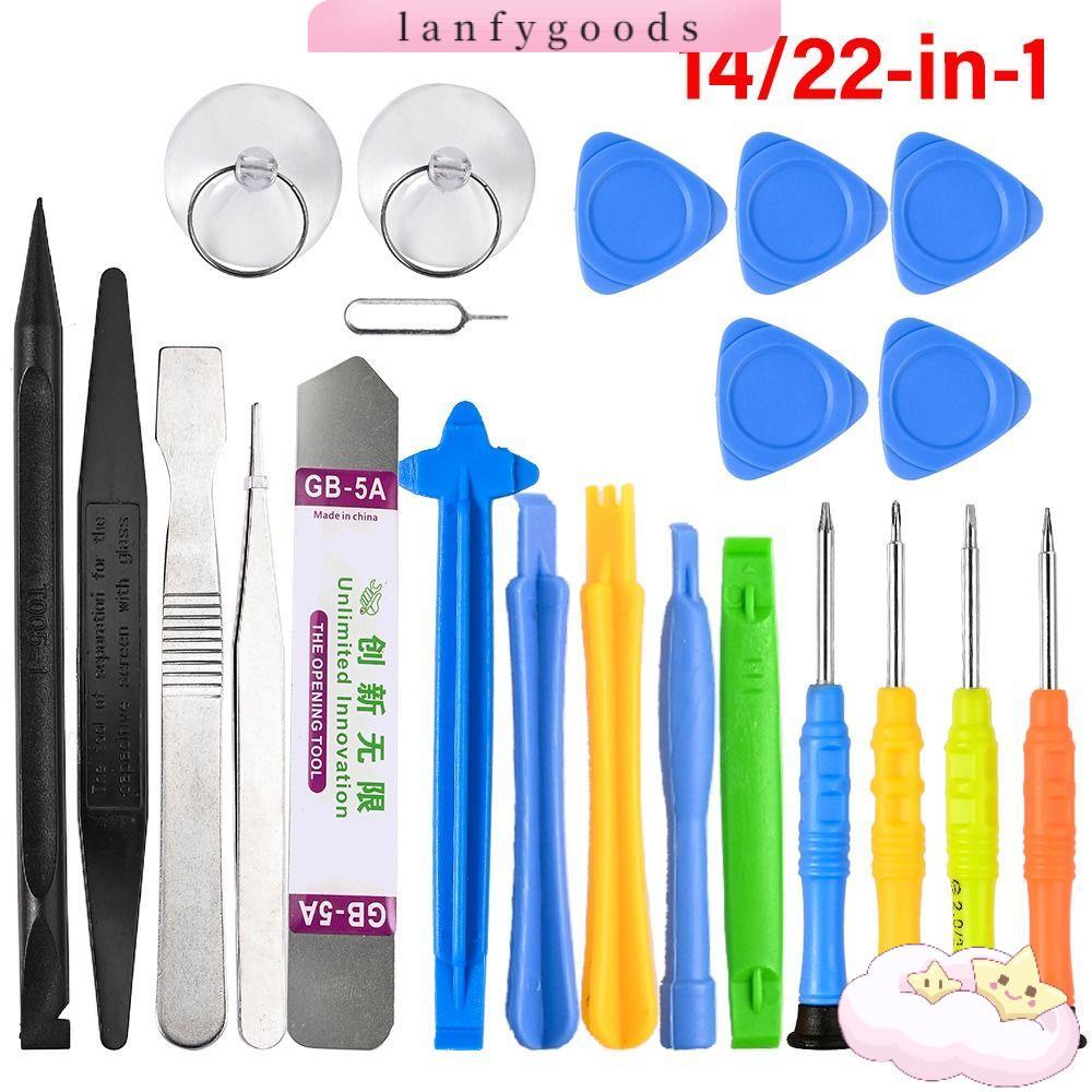 LANFYGOODS เครื่องมือถอดประกอบโทรศัพท์, เครื่องมือมือคู่มือเครื่องมือซ่อมโทรศัพท์มือถือ, นาฬิกาชะแลง