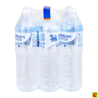 สิงห์ น้ำดื่ม แบบขวด ขนาด 1.5 ลิตร แพ็ค 6 ชิ้น