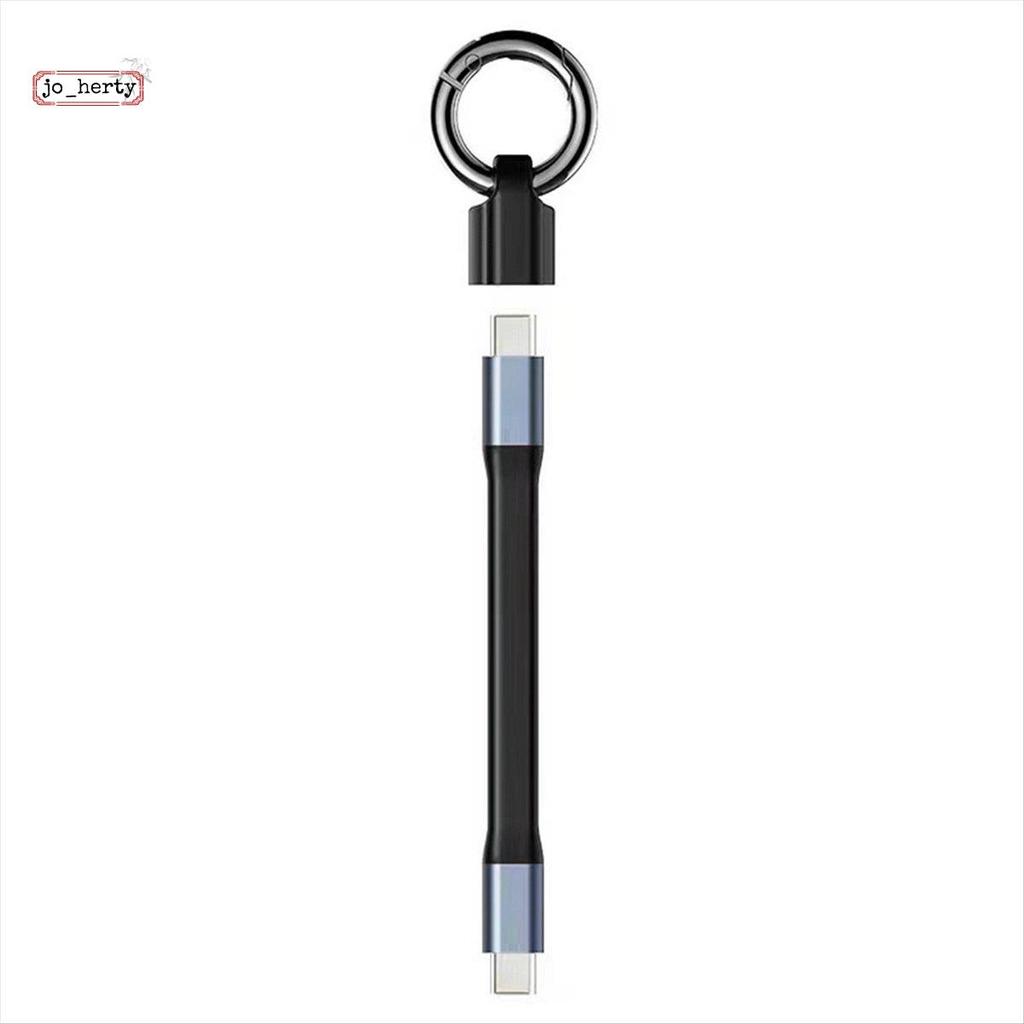 [Promote J]PD65W สาย USB Type C ถึง Type-C พวงกุญแจขนาดเล็กแบบพกพา 3A Fast Charging Type-C สายเคเบิล