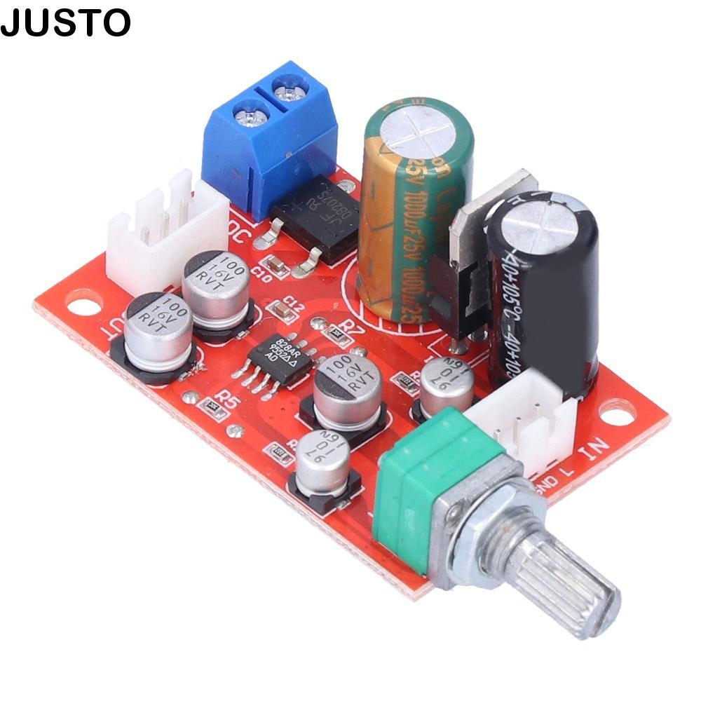 JUSTO Preamplifier Board, Single Power DC9-24V/AC8-16V AD828 เครื่องขยายเสียง, Volume Control AD828 