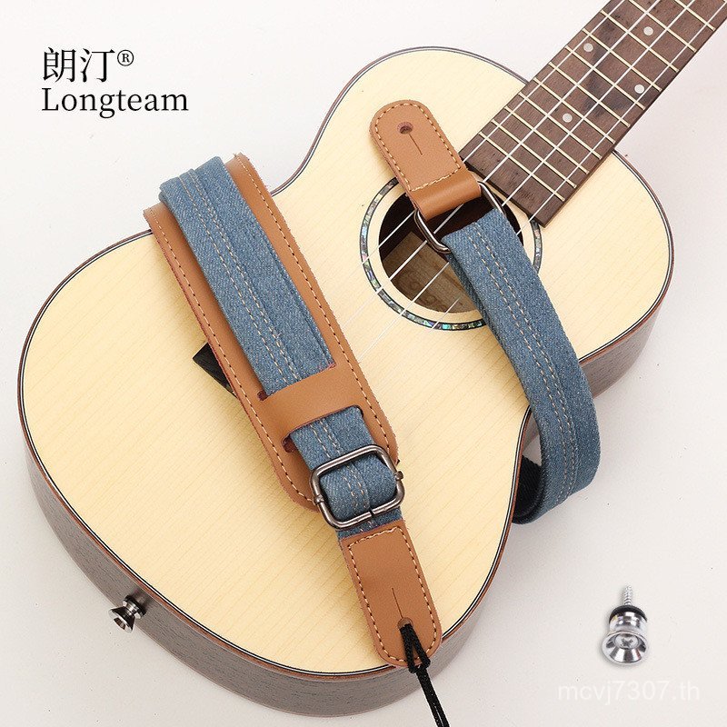 Qinu สายรัดกว้างขึ้นแนวทแยงเฉพาะสายรัด Cross-Lili Decompression Denim Ke อูคูเลเล่สายสะพายไหล่ Li KS