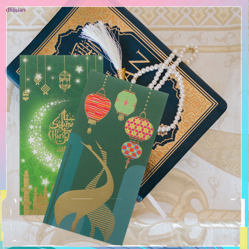 18 ชิ้น Eid Mubarak ซองจดหมาย Eid Mubarak เงินกระเป๋า Eid Mubarak Eid Mubarak Party Supplies dliliua