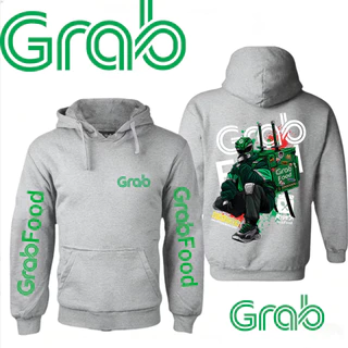 【HOT เสื้อฮู้ด】 เสื้อไรเดอร์ Grab เสื้อกันหนาว สกรีนลายตามแบบ แกร็บ ฟูด (GrabFood) M-3XL#25
