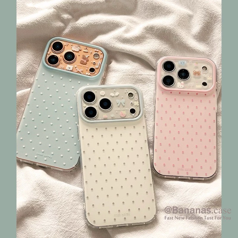 Simple Polka Dotเคสโทรศัพท์สําหรับiPhone 17 16 15 14 13 12 11 Pro Max X XR XS Max 7 8 Plus SE2020
