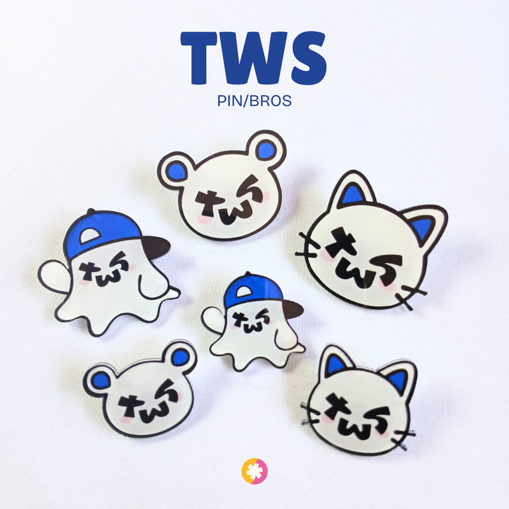 TWS SAI TUUMI TURYEOGI TUNYANGI เข็มกลัด - เข็มกลัด KPOP - KPOP Merch - สินค้า TWS