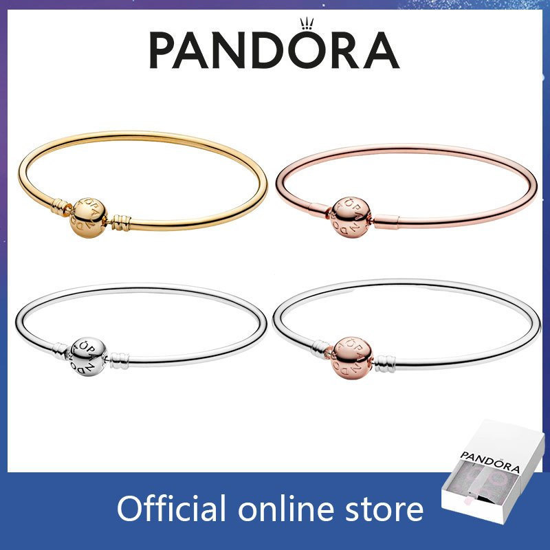 เครื่องประดับสร้อยคอเงินแท้ S925 ของแท้ 100% PANDORA Pandora Moments กําไลข้อมือ