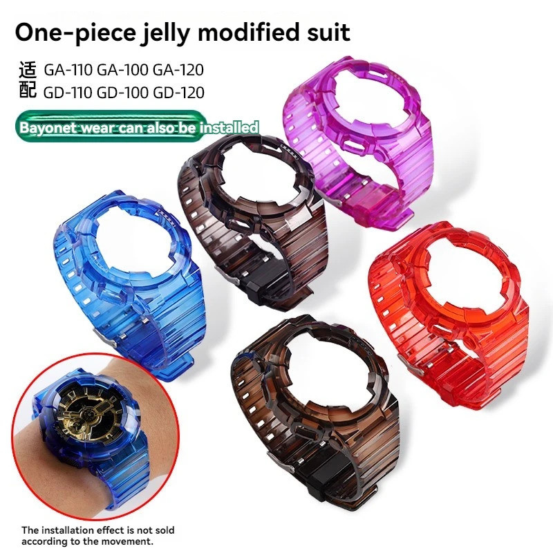 สําหรับ G-SHOCK GA100 GA110 GA120 GD100 120 สายนาฬิกาสําหรับ Casio gshock Men Matte Clear Bezel Case