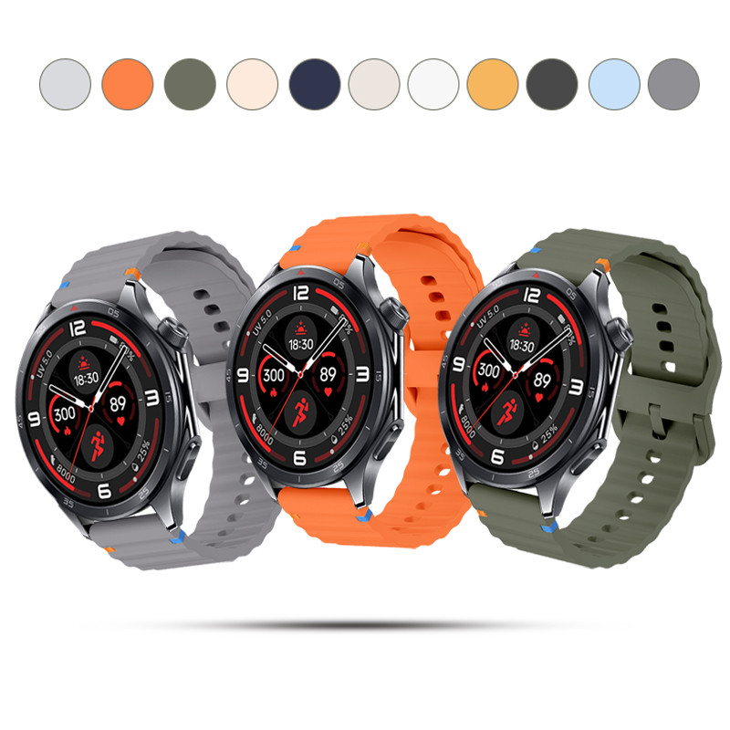 22 มม.สําหรับ OnePlus Watch 3 ซิลิโคนอ่อนนุ่ม Sport Band เข้ากันได้กับ OnePlus WATCH 3 2R 2 อุปกรณ์เ