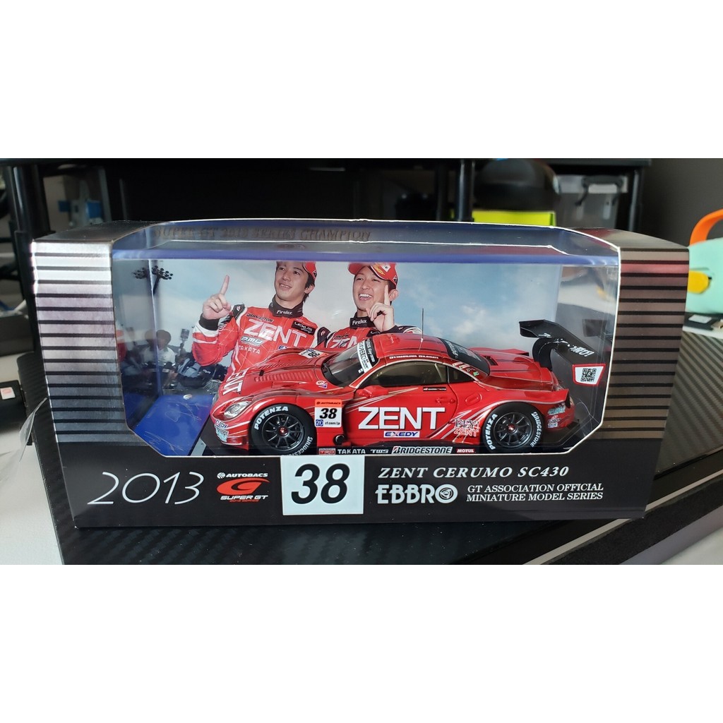 $㊐1/43 ebbro sc430 gt500 2013 Championship Pack 1: 43 Lexus zent cerule SC430 super gt500 Champion S