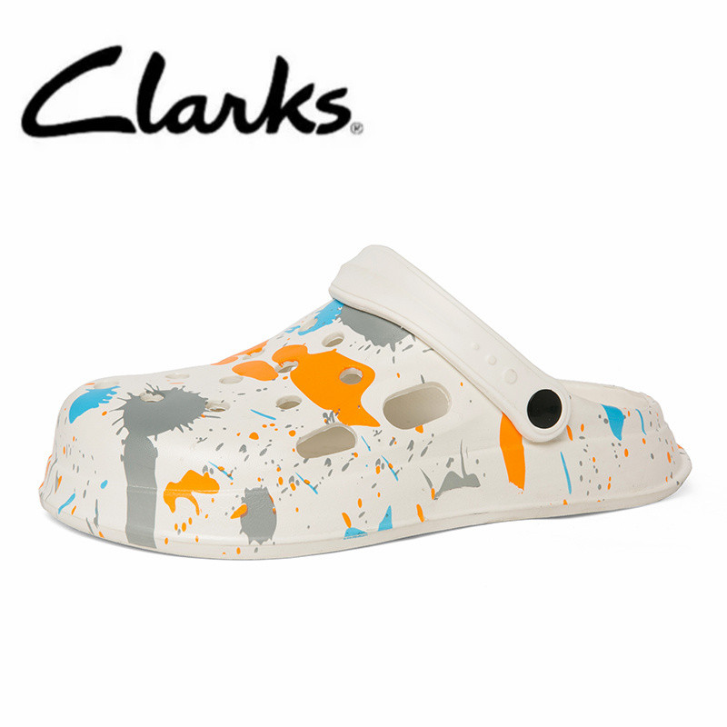Clarks รองเท้าผู้ชาย Clarks รองเท้าผู้ชาย Clarks รองเท้าแตะบุรุษสุภาพสตรีรองเท้ารองเท้าแบน Clarks รอ