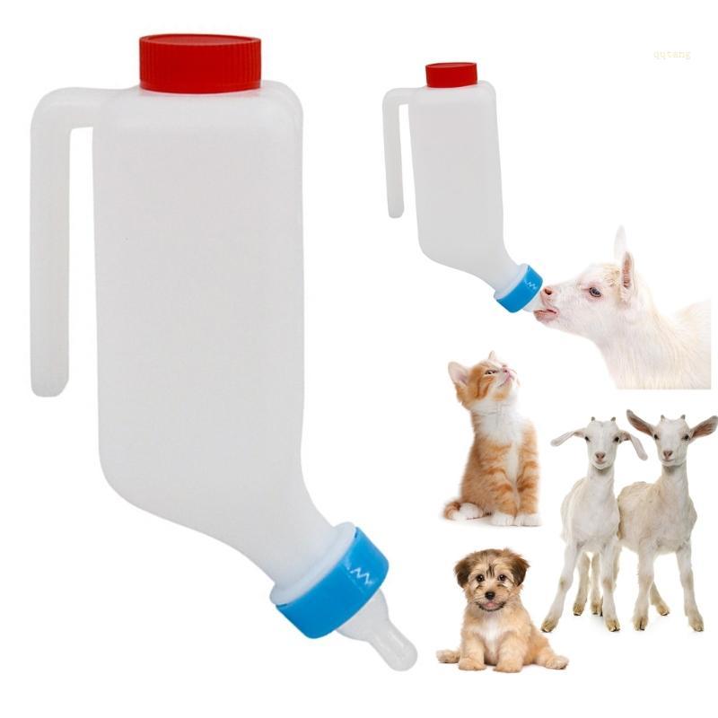 QQ* 500 800 1000ml ขวดนมแกะขวดนม Fawns ขวดนมพยาบาลพร้อมที่จับ