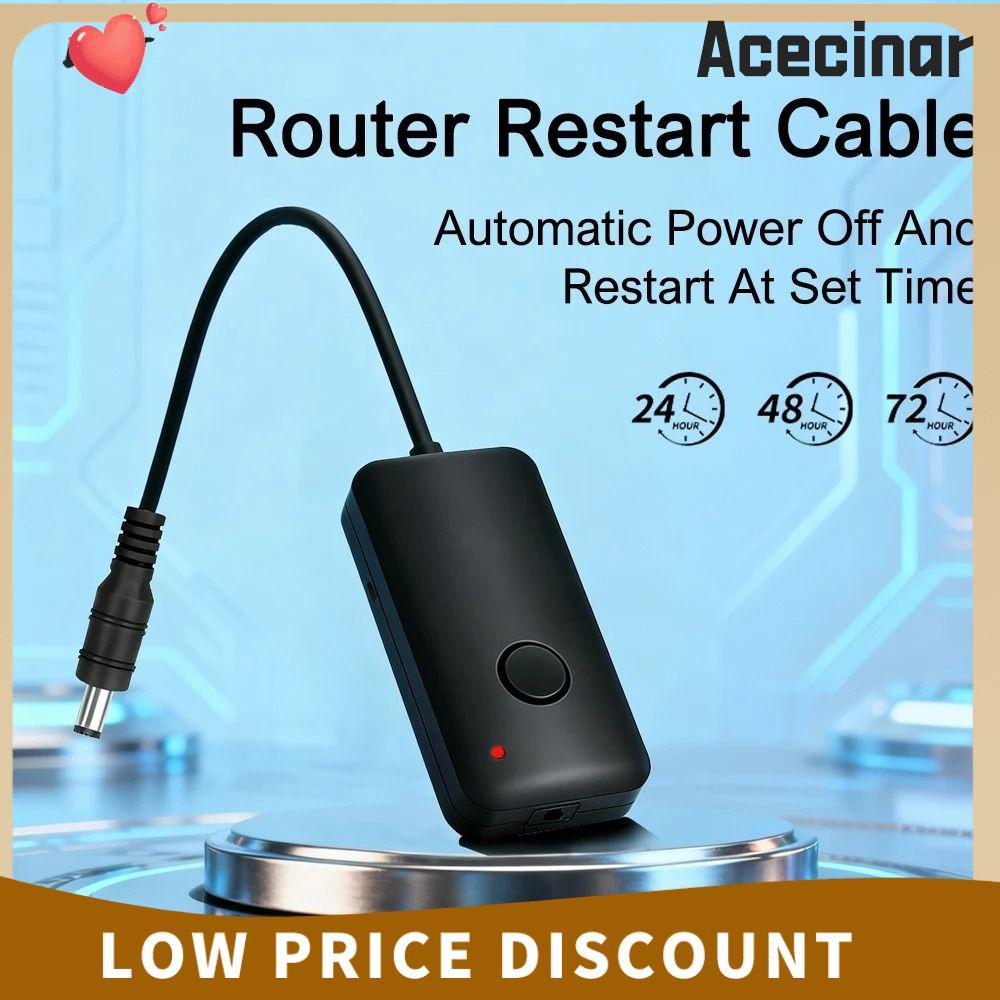 ACECINAR Router Rebooter, Automatic Restart ปรับ WiFi Timer, Plug and Play Universal 24/48//72 ชั่วโ