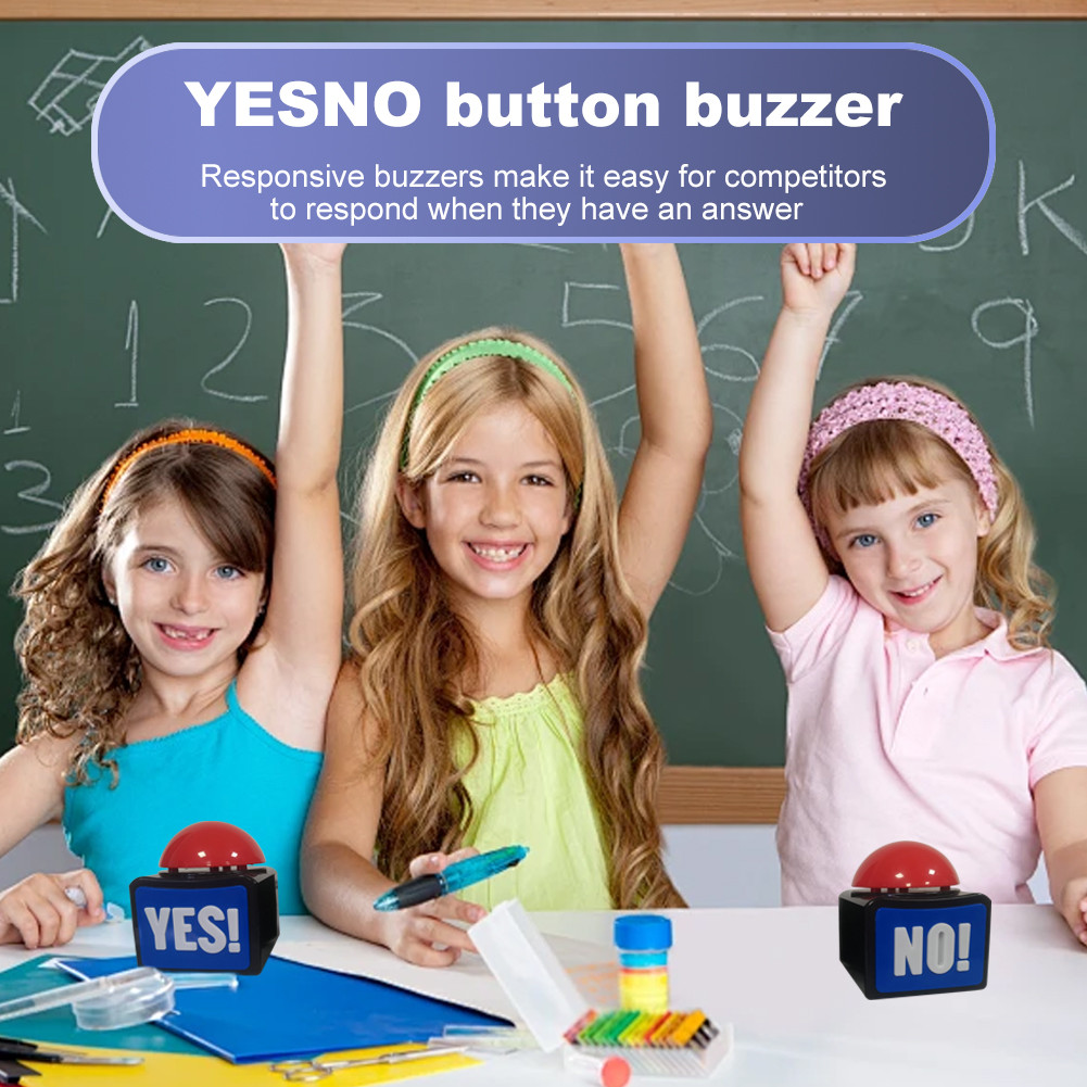 คําตอบของเกมใช่หรือไม่มีปุ่มนาฬิกาปลุก Buzzer พร้อมแสงเสียง Trivia Quiz Got Talent Buzzer Responder